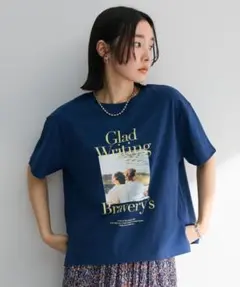 chocol raffine robeのフォトプリントボックスTシャツ
