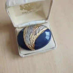 陶器　金彩　銀彩　帯留め