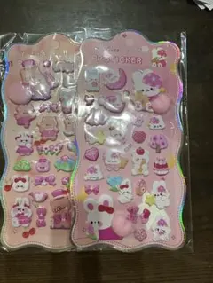 可愛いキャラクター PPステッカー 2シートセット