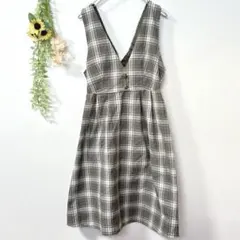 【c1885】axes femme レディース　膝丈ワンピース　ノースリーブ　M