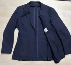 【美品】スーツカンパニーWSY COOLMAXウォッシュブルジャケット　ネイビー