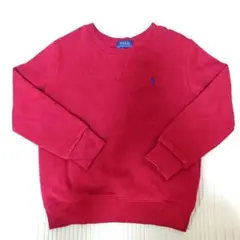 POLO ラルフローレン 赤 トレーナー 120 RALPHLAUREN 裏起毛