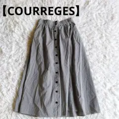 【COURREGES】タイトスカートM 黄 イエロー 綿 コットン 春夏のサムネイル