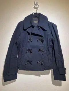 POLO JEANSネイビートレンチコート スプリングコート Lサイズ リボン