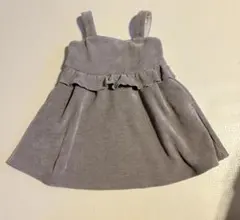 BeBe ジャンバースカート　ポケット付き　厚手　秋冬