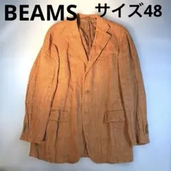 オレンジ リネン テーラードジャケットのサムネイル