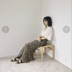 TODAYFUL ジャガードリーフペンシルスカート