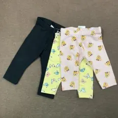 H&M レギンス　パンツ　３本組　68