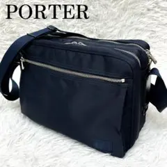 美品 PORTER ポーター リフト スクエア クロスボディ ショルダーバッグ