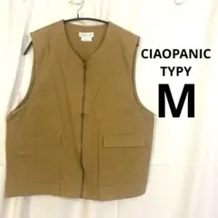 CIAOPANIC TYPY ゆったりコットンツイルミリタリーベスト