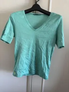 RALPH LAUREN SPORT Vネック Tシャツ ミントグリーンのサムネイル