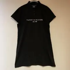 【新品】TOMMY HILFIGER ブラックポロシャツ　ワンピース　 L