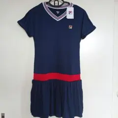 新品FILA テニスワンピースMサイズ ネイビー