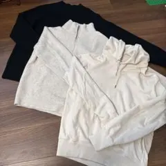 UNIQLOニット&スウェットパーカー3着セット