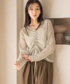 LOWRYSFARM ローリーズファーム＊シャーリングシアーラッセルプルオーバー