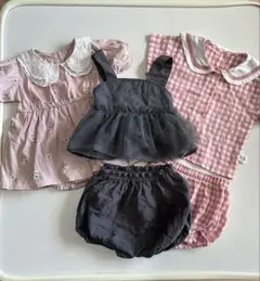 80サイズ　女の子　まとめ売り　セットアップ　セパレート　ワンピース