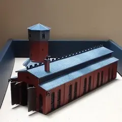 Maerklin（メルクリン）Zゲージ　ストラクチャー　扉開閉装置付機関庫のサムネイル