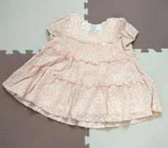petit main 花柄チュニック 110cm ピンク