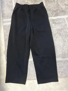 UNIQLO C スウェットワイドパンツ　黒　M