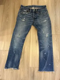 RRL ダブルアールエル ダメージ加工 デニムパンツのサムネイル
