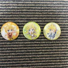 鏡音レン 雪ミク 缶バッジ3個セット