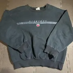 90s NIKE TOWN U.S.A.刺繍スウェットシャツ