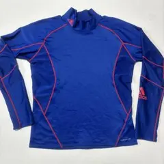 adidas 長袖ハイネックウェア 青