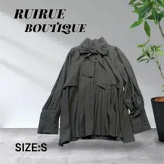 2880☆RUIRUE BOUTIQUE ボウタイブラウス 長袖 ブラック Sのサムネイル