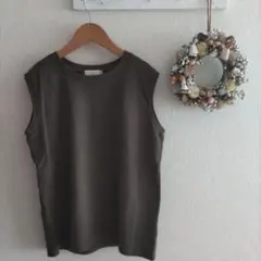 earth music&ecology ノースリーブ ブラウン M