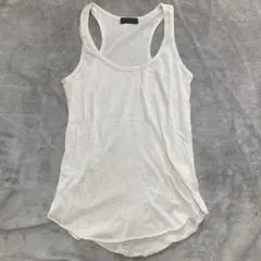 goa オフホワイト麻綿混合タンクトップ　y2k リメイク　レディースサイズのサムネイル