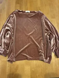 Te chichi TERRASSE ベロア 長袖 カットソー
