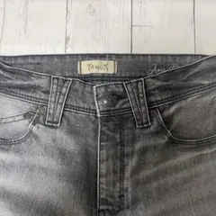 【日本製】YANUK ヤヌーク　サイズ22 デニム パンツグレー　着回し548
