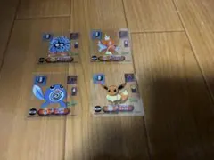 ポケモン　シール烈伝　クリアシール　イーブイ　ニョロモ　モンジャラ　コイキング