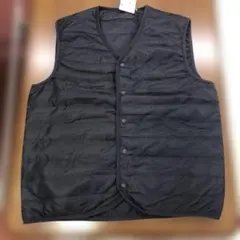 MC-874 薄中綿ベスト Lサイズ　チャコールグレー