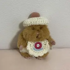ぬいぐるみ用 帽子とお花のスタイ