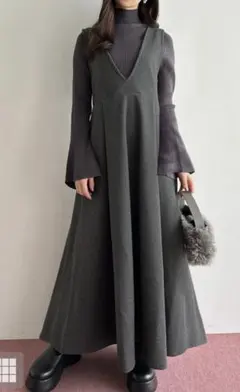 ジャンパースカート ロングスカート