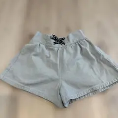 ショートパンツ 水色 リボン付き 120