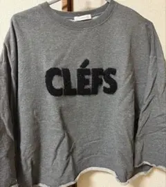 CLÉFS ロゴ入り 長袖