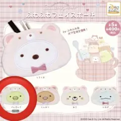 すみっコぐらし ふわふわフェイスポーチ ぺんぎん？