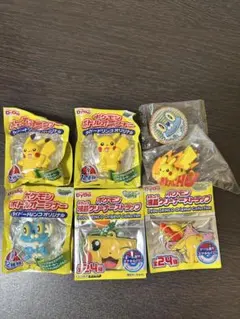 ポケモン ボトルオープナー 液晶クリーナー ストラップ 7点セット　ピカチュウのサムネイル
