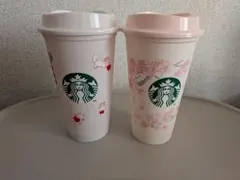 【新品未使用】Starbucks★リユーザブルカップ★2025 バレンタイン 桜