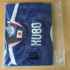 未開封未使用サッカー日本代表 久保建英 ユニフォーム。非売品久保建英缶バッジ付きのサムネイル