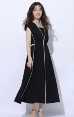 美品 Herlipto Puff Sleeve Jersey Dress M 黒 - メルカリ