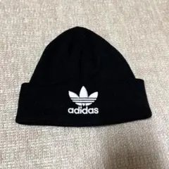 adidas ニット帽 ビーニー ブラックのサムネイル