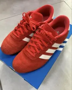 adidas スニーカー 24.5cm レッド テコンドーレース 韓国 赤