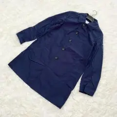 ROSSO ロングコート ネイビー シンプル 上品シルエット カジュアル