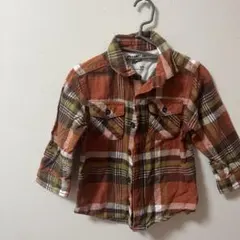 【美品】OshKosh オシュコシュ　3T 100 チェックシャツ　長袖