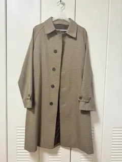 GU バルマカーンコート チェック柄 Mサイズ メンズ ステンカラーコート