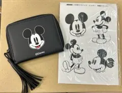 X-girl クラシック・ミッキー タッセル付き財布　＆　ステッカーセット