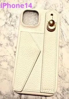 iPhone 14用スマホケース　背面ポケット付き